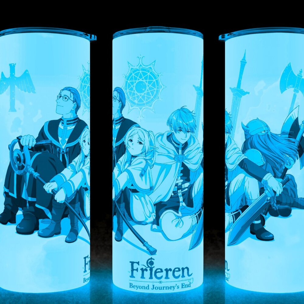 Glow in the Dark Frieren Beyond Journey's End Anime Cup Mug Tumbler 20oz
